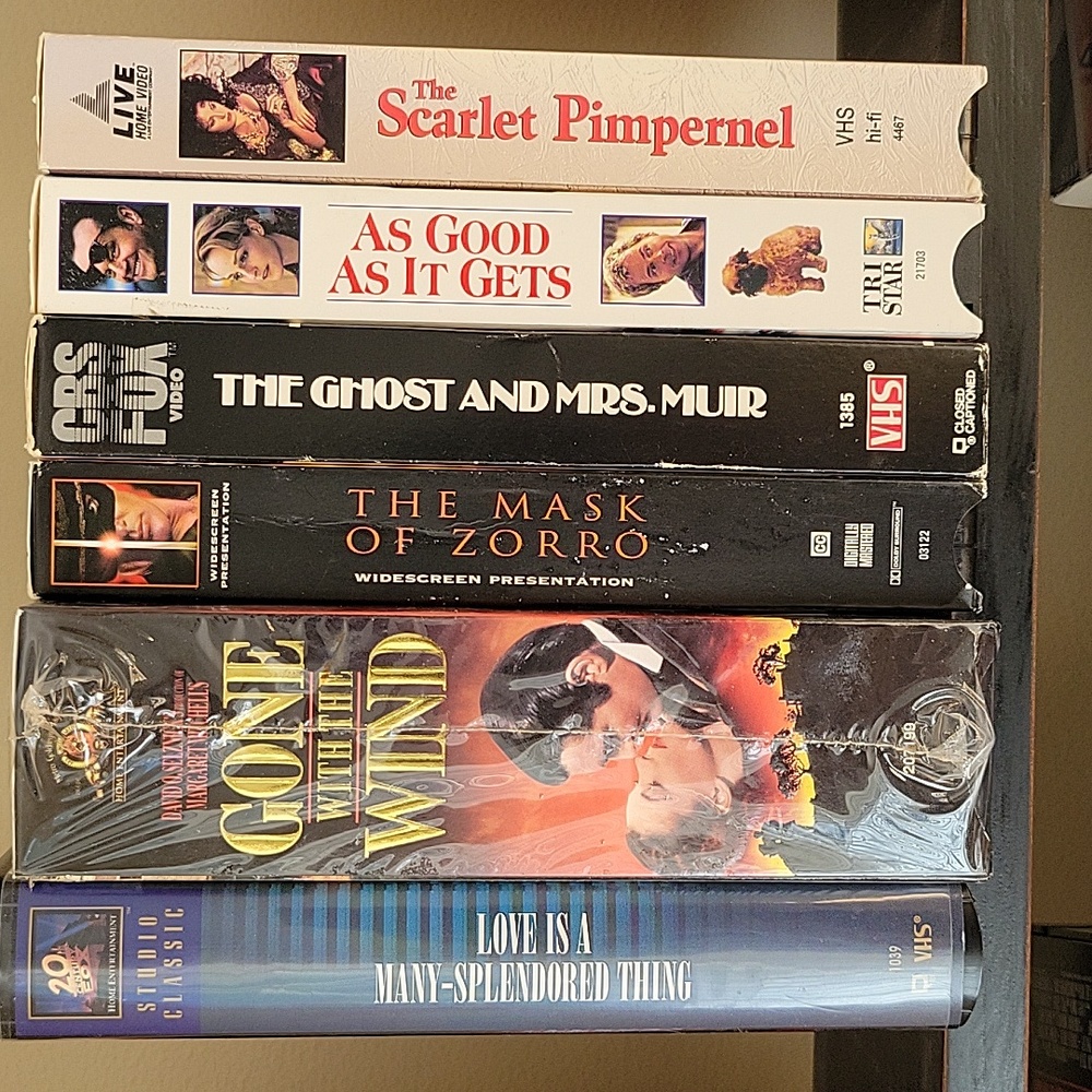 6 VHS romantic films